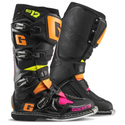 Cizme GAERNE SG-12 BLACK/ORANGE/PINK