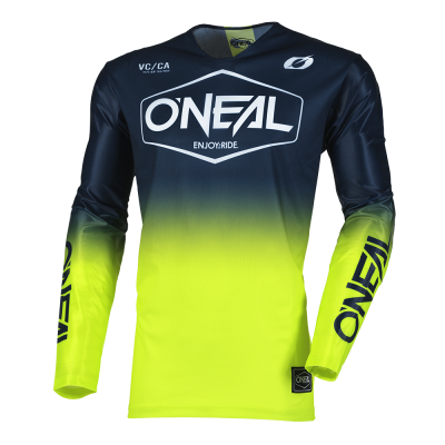 Bluza motocross O'NEAL MAYHEM HEXX BLUE/NEON YELLOW V.25