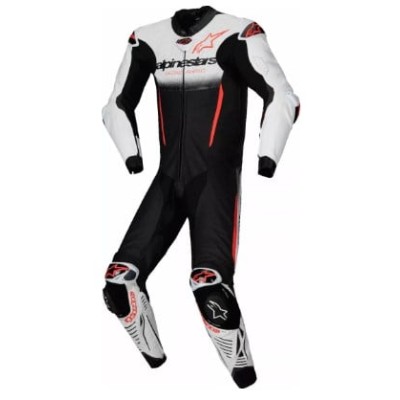 Combinezon moto  ALPINESTARS GP-R7 1-PC WHT/BLK/RD