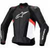Geaca de piele  ALPINESTARS Missile V3 BLK/WHT/RD