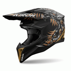 Casca motocross AIROH WRAAAP CYBORG