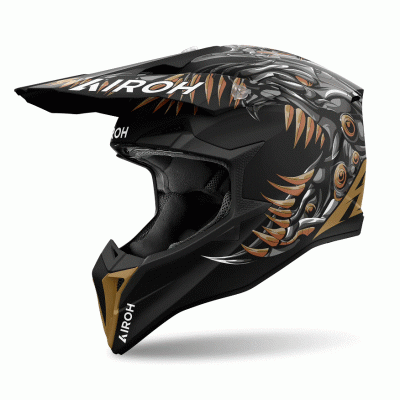 Casca motocross AIROH WRAAAP CYBORG Casca motocross AIROH WRAAAP CYBORG