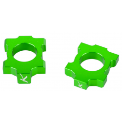 Bucșă bloc pentru axa spate  KITE LIGHT AXLE BLOCKS KAWASAKI Green