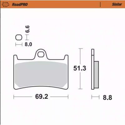 Placute frana MOTO-MASTER BRAKE PAD SINTER FRONT YAMAHA YZF-R6 600 23