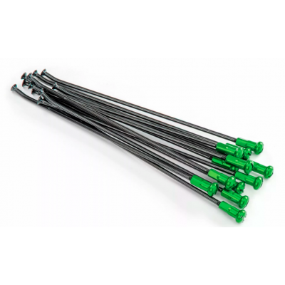 Spite KITE SPOKES 19 RR BK/GN NIP 12PC Black/Green Spite KITE SPOKES 19 RR BK/GN NIP 12PC Black/Green