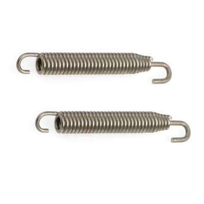 RFX Arcuri de eșapament rotative de curse din oțel inoxidabil - Set de 2 - 75 mm