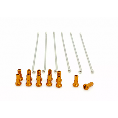 Spite KITE SPOKES 19 RR SI /OR NIP 12PC SIlver/Orange Spite KITE SPOKES 19 RR SI /OR NIP 12PC SIlver/Orange
