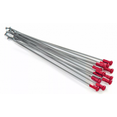 Spite KITE SPOKES 19 RR SI /RE NIP 12PC Silver/Red Spite KITE SPOKES 19 RR SI /RE NIP 12PC Silver/Red