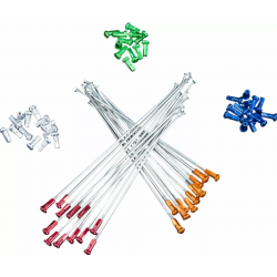 Spite KITE SPOKES 21 FR SI /OR NIP 12PC Silver/Orange