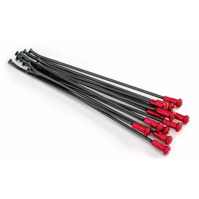 Spite KITE SPOKES 21FR BK /RE NIP 12PC Black/Red Spite KITE SPOKES 21FR BK /RE NIP 12PC Black/Red