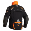 Geacă moto din textil Lindstrands Sunne Black/Orange thumb