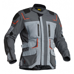 Geacă moto din textil   Lindstrands Myrvik Light Grey/Black/Orange Geacă moto din textil   Lindstrands Myrvik Light Grey/Black/Orange