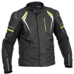 Geacă moto din textil Lindstrands Sandvik Black/yellow thumb