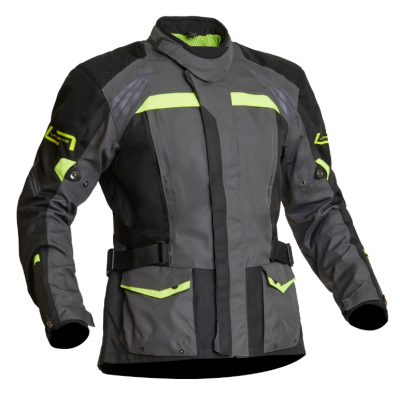 Geacă moto din material textil   Lindstrands Transtrands Grey/Yellow