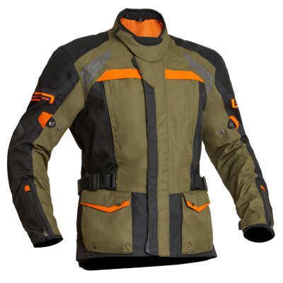 Geacă moto din textil Lindstrands Transtrands Green/Orange Geacă moto din textil Lindstrands Transtrands Green/Orange