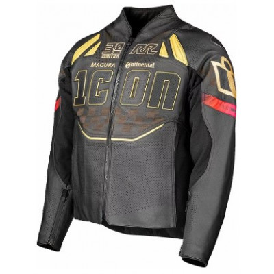 Geacă de piele ICON Contra3™ RIZZ RIZZ BK