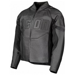 Geacă din piele ICON Contra3™ RIZZ RIZZ STEALTH