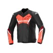 Geaca moto de piele ALPINESTARS Faster v3 Airflow BLK/RED thumb