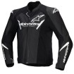 Geaca moto de piele  ALPINESTARS Faster v3 Airflow BLK/White thumb