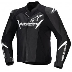 GEACĂ MOTO DIN PIELE ALPINESTARS Faster v3 Airflow BLK/White
