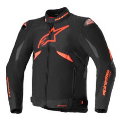 Geaca moto ALPINESTARS T-GP R V3 BLACK/FLUO RED