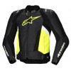 Geaca moto de piele  ALPINESTARS Missile V3 Airflow  BLK/Fluo/White