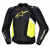 Geaca moto de piele  ALPINESTARS Missile V3 Airflow  BLK/Fluo/White thumb