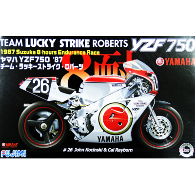 Motocicletă jucărie asamblată Team Lucky Strike Yamaha YZF750 Motocicletă jucărie asamblată Team Lucky Strike Yamaha YZF750