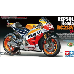 Motocicletă jucărie asamblată Repsol Honda RC213V 2014