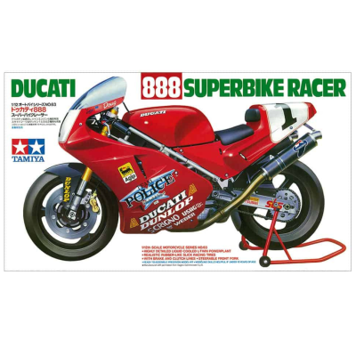 Motocicletă jucărie asamblată Ducati 888 Superbike Racer