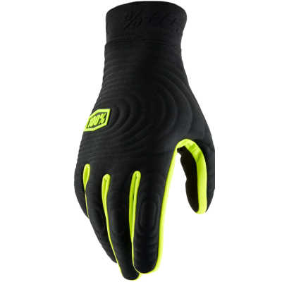 Manusi motocross  100% BRISKER XTREME BLACK/FLUO YELLOW