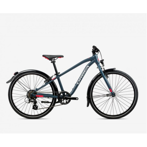 Bicicletă  ORBEA MX 24 PARK Blue Bondi - Bright Red