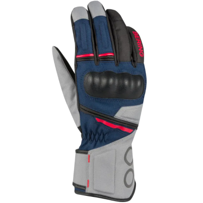 Manusi moto BERING SIBERIA GREY/BLUE/RED Manusi moto BERING SIBERIA GREY/BLUE/RED