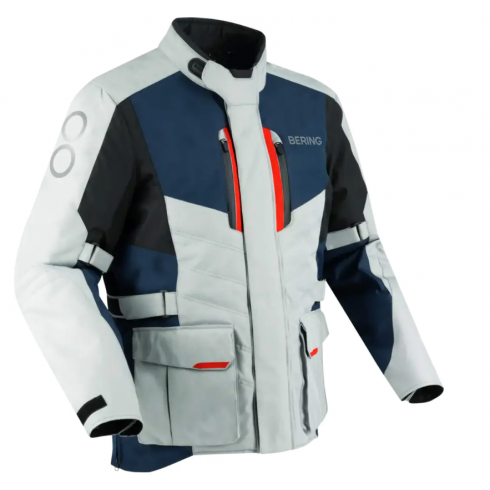 Geaca textilă  BERING SIBERIA GREY/BLUE/RED