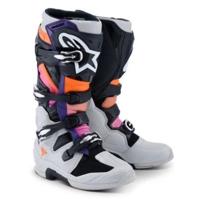 Cizme motocross ALPINESTARS TECH 7 BLK/LT GY/ORG FL/MAG