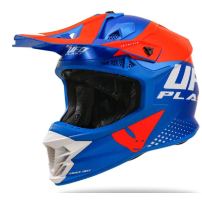 Casca moto  UFO INTREPID BLUE/ORANGE MATT