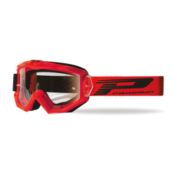 Ochelari motocross PROGRIP 3201 RED CLEAR Ochelari motocross PROGRIP 3201 RED CLEAR