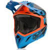 Casca motocross  ACERBIS  STEEL CARBON ORANGE/BLUE