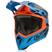Casca motocross  ACERBIS  STEEL CARBON ORANGE/BLUE thumb