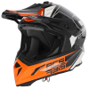 Casca motocross  ACERBIS  STEEL CARBON WHITE/ORANGE