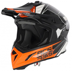 Casca motocross ACERBIS STEEL CARBON WHITE/ORANGE Casca motocross ACERBIS STEEL CARBON WHITE/ORANGE