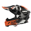 Casca motocross  ACERBIS  STEEL CARBON WHITE/ORANGE thumb