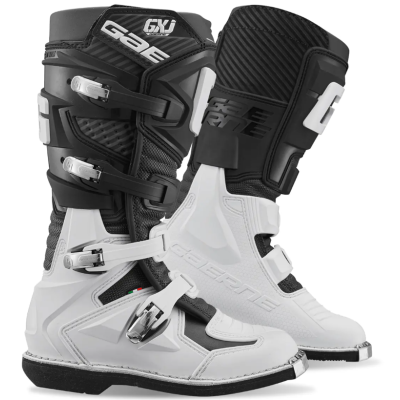 Cizme motocross pentru copii GAERNE GX-J BLACK/WHITE