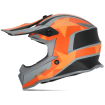 Casca motocross pentru copii  ACERBIS IMPACT STEEL BLACK/ORANGE thumb