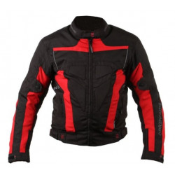 Geacă din material textil ADRENALINE HERCULES BLACK/RED