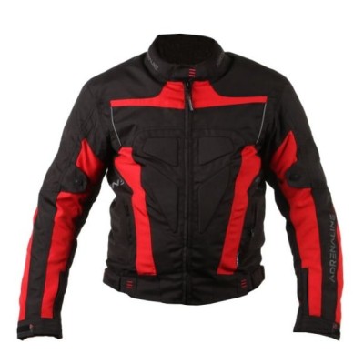 Geacă din material textil ADRENALINE HERCULES BLACK/RED