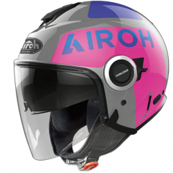 Cască pentru scuter AIROH HELIOS UP PINK/GREY GLOSS Cască pentru scuter AIROH HELIOS UP PINK/GREY GLOSS