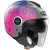 Cască pentru scuter AIROH HELIOS UP PINK/GREY GLOSS thumb