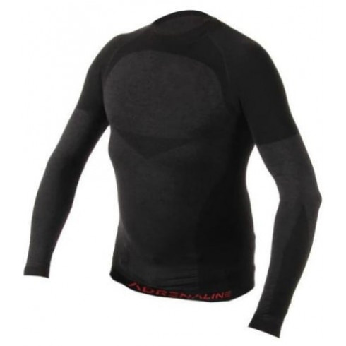 Bluză termică  ADRENALINE MERINO WOOL BLACK Bluză termică  ADRENALINE MERINO WOOL BLACK
