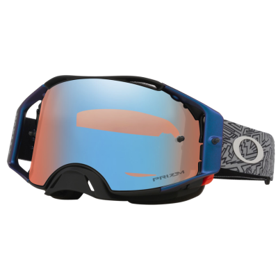Ochelari motocross  Oakley gogles Airbrake MX Grey Strike Prizm Sapphire